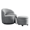 [Video] Welike Swivel barrel chair, living room swivel chair with round storage chair, 360 ¬∞ swivel club chair, nursery, bedroom, office