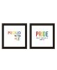 Trendy Decor 4U "Pride & Proud of Yourself and Others!" Framed Wall Art for Living Room, Wall Art Print for Home Decor