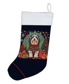 Bearded Collie Christmas Christmas Stocking Fireplace Hanging Stockings Christmas Season Party Decor Family Holiday Decorations