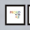 Trendy Decor 4U "Pride & Proud of Yourself and Others!" Framed Wall Art for Living Room, Wall Art Print for Home Decor