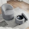 [Video] Welike Swivel barrel chair, living room swivel chair with round storage chair, 360 ¬∞ swivel club chair, nursery, bedroom, office