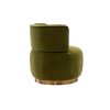 COOLMORE 360 Degree Swivel Cuddle Barrel Accent Sofa Chairs, Round Armchairs with Wide Upholstered, Fluffy Velvet Fabric Chair for Living Room