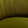COOLMORE 360 Degree Swivel Cuddle Barrel Accent Sofa Chairs, Round Armchairs with Wide Upholstered, Fluffy Velvet Fabric Chair for Living Room