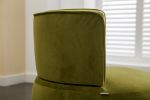 COOLMORE 360 Degree Swivel Cuddle Barrel Accent Sofa Chairs, Round Armchairs with Wide Upholstered, Fluffy Velvet Fabric Chair for Living Room