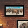 Trendy Decor 4U "The Boss of the Bison Herd" Framed Wall Art for Living Room, Wall Art Print for Home Decor, Bedroom Wall Art by Cindy Jacobs