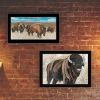 Trendy Decor 4U "The Boss of the Bison Herd" Framed Wall Art for Living Room, Wall Art Print for Home Decor, Bedroom Wall Art by Cindy Jacobs