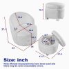 [Video] Welike Swivel barrel chair, living room swivel chair with round storage chair, 360 ¬∞ swivel club chair, nursery, bedroom, office
