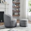 [Video] Welike Swivel barrel chair, living room swivel chair with round storage chair, 360 ¬∞ swivel club chair, nursery, bedroom, office