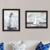 Trendy Decor 4U "The Ocean Blues" Framed Wall Art for Living Room, Wall Art Print for Home Decor, Bedroom Wall Art by Bluebird Barn