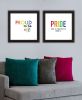 Trendy Decor 4U "Pride & Proud of Yourself and Others!" Framed Wall Art for Living Room, Wall Art Print for Home Decor