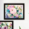 Trendy Decor 4U Abstract Florals to wish you Good luck, Success, Longevity; should keep you smiling Framed Wall Art for Living Room