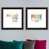 Trendy Decor 4U "Pride & Proud of Yourself and Others!" Framed Wall Art for Living Room, Wall Art Print for Home Decor