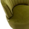 COOLMORE 360 Degree Swivel Cuddle Barrel Accent Sofa Chairs, Round Armchairs with Wide Upholstered, Fluffy Velvet Fabric Chair for Living Room