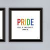 Trendy Decor 4U "Pride & Proud of Yourself and Others!" Framed Wall Art for Living Room, Wall Art Print for Home Decor