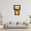Trendy Decor 4U "Golden Solo Sailboats" Framed Wall Art for Living Room, Wall Art Print for Home Decor, Bedroom Wall Art by Bluebird Barn