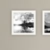 Trendy Decor 4U "Contemporary Lake Scenes" Framed Wall Art for Living Room, Wall Art Print for Home Decor, Bedroom Wall Art by Bluebird Barn